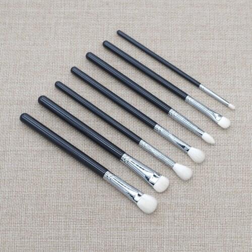 Professional Handmade Makeup Brushes Kit Soft Saikoho Goat Hair 7pcs Smoky Eye Shadow Blending Smudge Brush Make Up Brush Set
