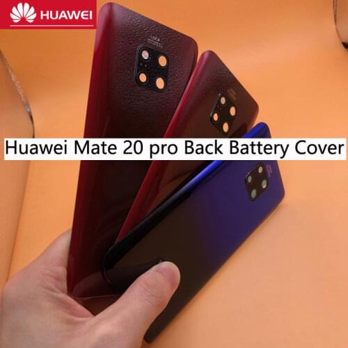 For Huawei Mate 20 pro Back Battery Cover Glass Mate20 pro Rear Window Panel Door Case For Huawei Mate 20 Pro Back Glass Cover