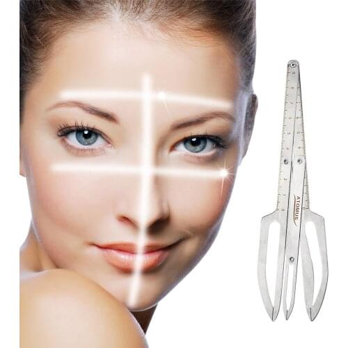 ATOMUS Tattoo Permanet Eyebrow Ruler Makeup Measure Tool Professional Eyebrow Stencils Tattoo Accesories