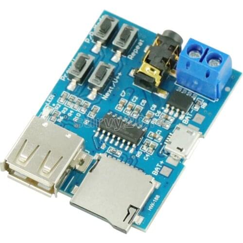 TF card U disk MP3 Format decoder board module amplifier decoding audio Player BSG