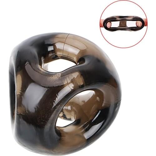 IKOKY Elastic Sex Toys for Men Male Penis Ring Delay Ejaculation Silicone Adult Products Cock Ring Scrotal Binding