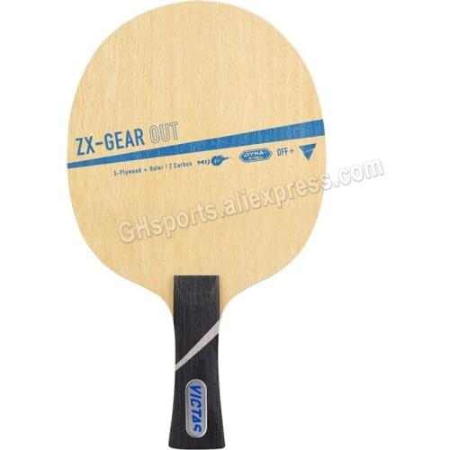 VICTAS ZX-GEAR OUT Table Tennis Blade (OFF+, 5+2 Zxion Carbon, Made in Japan) Racket Original VICTAS ZX Ping Pong Bat Paddle