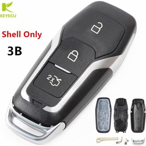 KEYECU Replacement Smart Prox Remote Key Shell Case Fob 3 Button For Ford Mondeo 2015 2016 2017