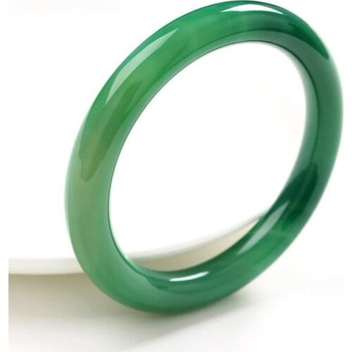 100% real jade bangles 7A green jade bangle jade bracelet bangles jadeite Hand-Carved Emerald Bangles Lady Party Gift