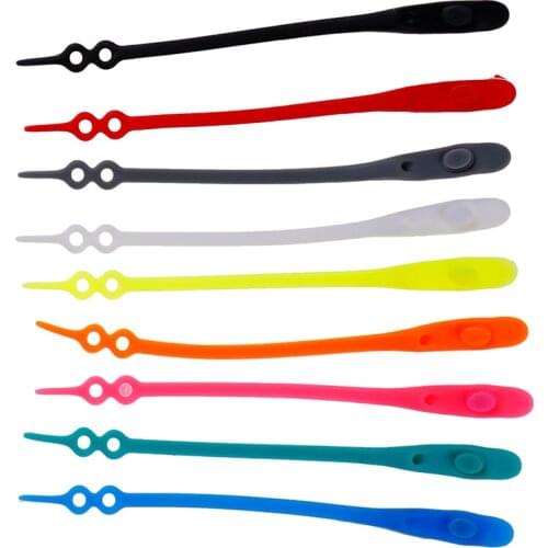 14pcs/pack Round No Tie Sport Shoelaces Waterproof Silicone Shoelace