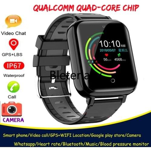 4G Childrens smart watch Android 6.1 phone kids Elder Heart Rate SmartWatch Voice Recorder Monitor with Sim Card wifi watches
