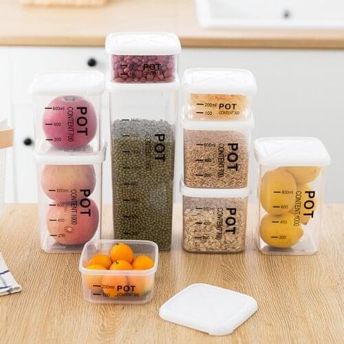 7/9 pcs airtight plastic food preservation boxes, plastic containers with lids, moisture-proof, fresh food