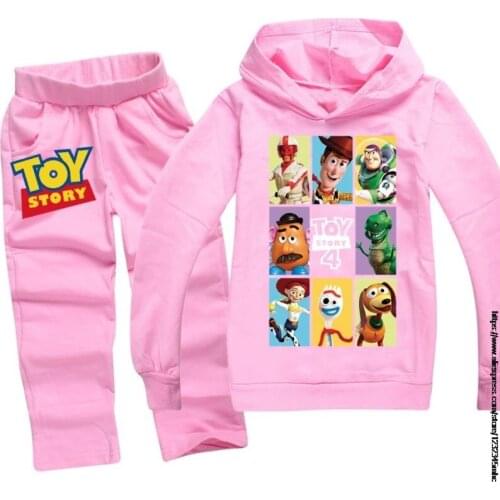 Disney Toy Story 4 Autumn Winter Coat+pants Clothing Outfits Sets For Kids Children Birthday Suit Long Sleeve Hoodies Clothes