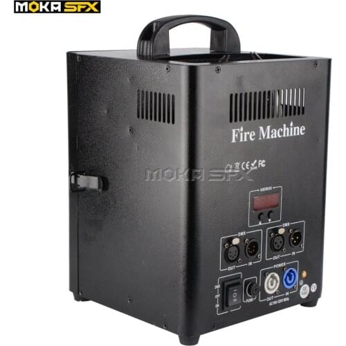 Dual Head Spray Fire Machine DMX Control performance show Spray Flame Thrower Projector Machine For Nightclub Stage