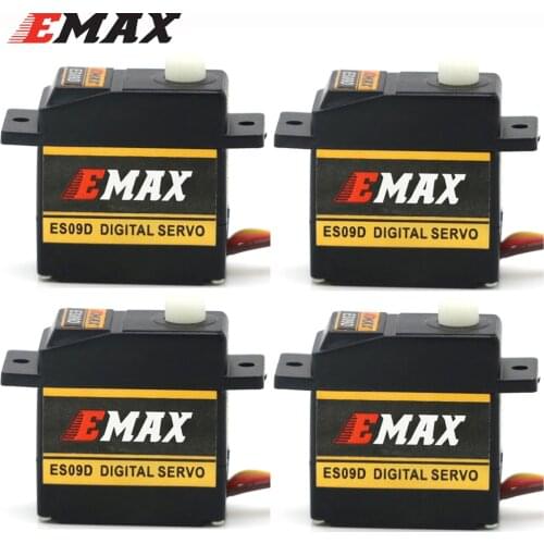 EMAX ES09D 4.8-6.0V High Torque Dual-Bearing Digtal Servo Compatible With Futaba JR For Trex 450 RC Helicopters Airplane Toys