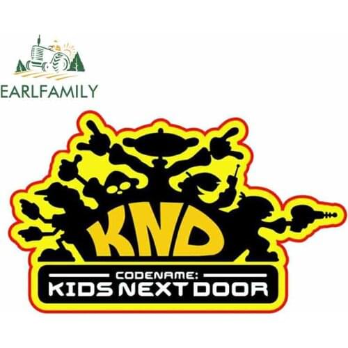 EARLFAMILY 13cm x 8cm For Codename Kids Next Door Car Stickers DIY Motorcycle Stickers Graffiti Sticker Vinyl Wrap Body For Car