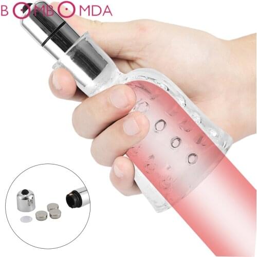 Penis Massager Glans Trainer Vibrator Sex Toys For Men Delay Ejaculation Male Cock Masturbator Spike Dotted Sleeve Adult Sex Toy