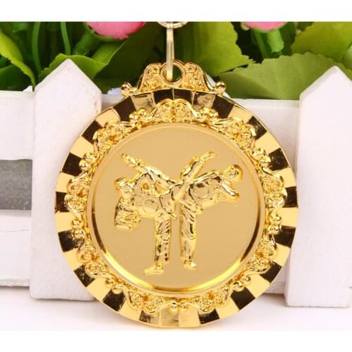 6ColorTae kwon do Medals Gold Color Medal and Silver Color Medal and Branze Color Medal print for free on the blank