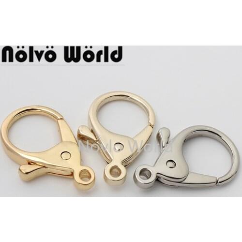 Nolvo World 20 pcs 19-24-31-38mm 5 colors Zinc Alloy Metal Snap Hook Clasp Use On Bags Purse Sewing