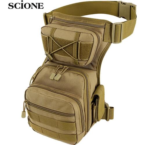 Men Leg Bag Waist Utility Belt Tactical Military Hiking Male Hip Motorcycle Bags Sport Outdoor Molle Chest Camping Bag XA936A