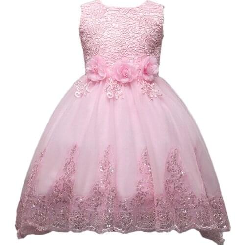 2019 Girls Wedding Party Dress Elegant Baby Girl Ball Gown Kids Infant Princess Birthday Trailing Dresses For Teen Girls Clothes