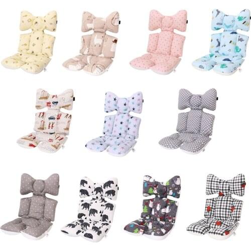 Baby Stroller Seat Cushion Cotton Thick Warm Cozy Car Seat Pad Sleeping Mattress Pillow For Carriage Infant Pram Accessory Chair