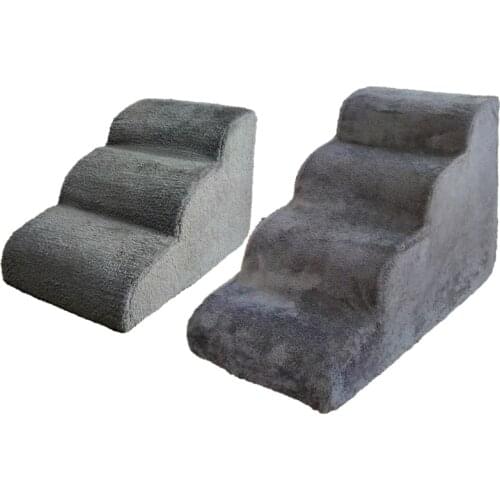 Drop Shipping 3/4 Tiers Steps Dog Stairs for Small Dogs Cats House Ramp Ladder Anti-slip Removable Washable Pet Supplies