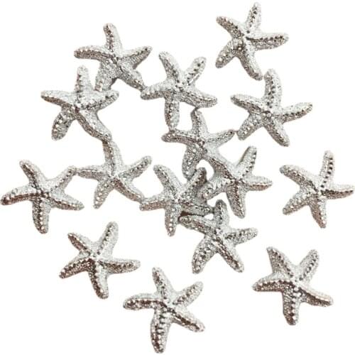 60pcs Cute Resin Silver Star Flatback Rhinestone Buttons Applique DIY Wedding Scrapbook Ornament Crafts F906*2