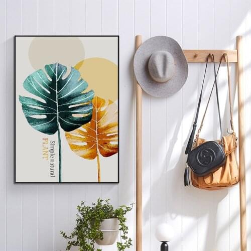 Frame DIY Painting By Numbers Of Ginkgo Biloba Leaves Handpainted Oil Painting Unique Gift For Modern Home Decortion