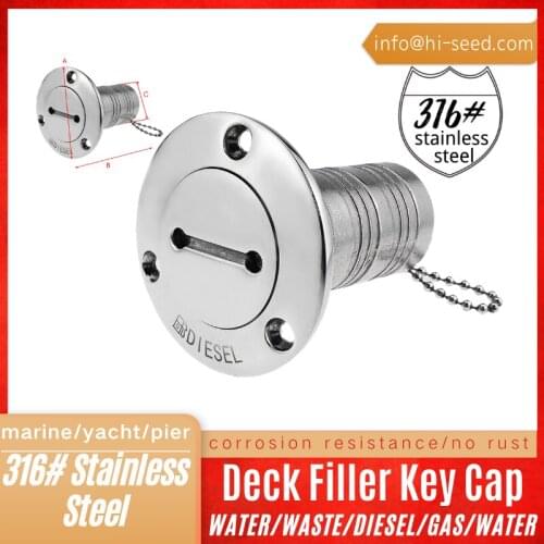 316 Stainless Steel Yacht Water Filling Port Water Tank Filling Port RV Water Filling Port Marine Yacht RV Hardware Accessories