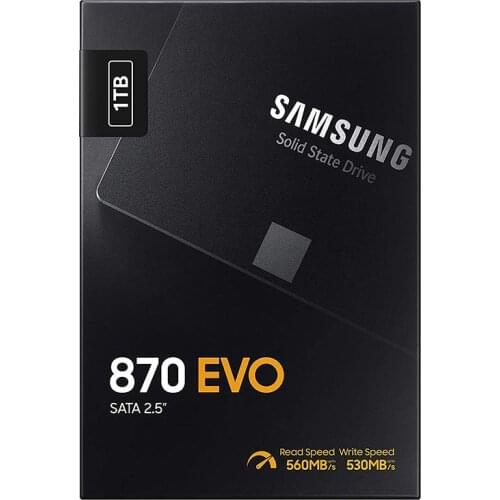 SAMSUNG SSD 870 EVO 1TB 500GB 250GB MLC 2.5 Inch SATA III 6.0 Gb/s Internal SSD Support Laptop Desktop PC Solid State Disk