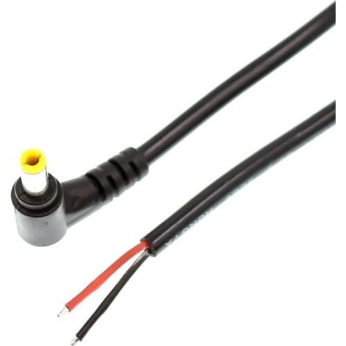 10 pcs DC power adapter cable 0.25m, 10A thick pure copper core wire 5.5x2.5mm elbow DC power adapter cable 0.25m 5.5*2.5