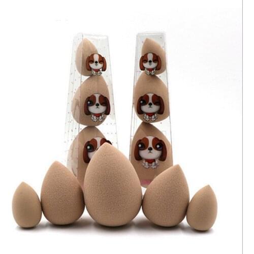 3pcs Makeup Cosmetic Powder Puffs Drop Water Shape Makeup Sponge Blender Beauty Foundation Blending Sponge Eggs Makeup Blenders