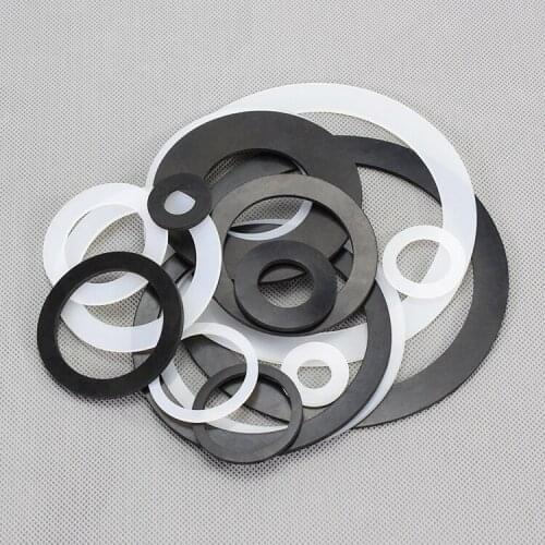 50Pcs Small Silica Gel Gasket Flat Pad Washer Soft Plastic Gasket Nitrile Rubber Washer