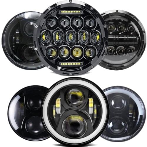 7 Inch H4 Motorcycle LED Headlight Turn Signal Halo DRL for Yamaha Suzuki Kawasaki For Wrangler Hummer offraod 4X4 Front Light