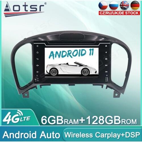 Android 11 128GB Car Radio DVD For NIssan Juke 2011 - 2017 Audio Multimedia Player GPS Navigation Auto Stereo Head Unit Carplay
