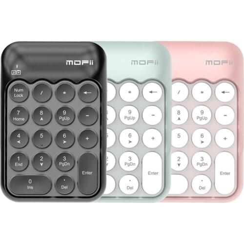 Wireless Number Keypad Accounting Keyboard ireless Digital Keyboard USB Number Pad 18 Keys Mini Numeric Keypad For Laptop PC