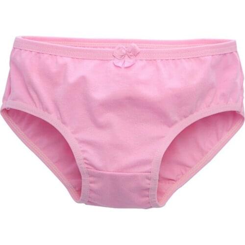 2021 Baby Toddler Girl Cotton Cute Breathable Soft Solid Print Underwear Panties Briefs