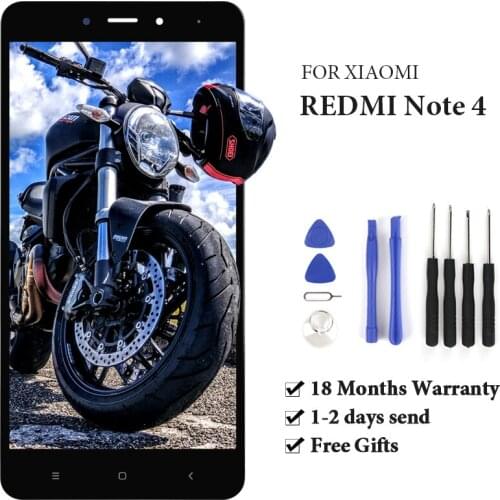 For Xiaomi Redmi Note 4 LCD Display With Touch Screen With Frame Digitizer Assembly MTK Version For Xiaomi Redmi Note 4 LCD