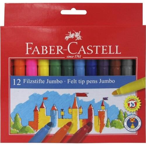 Faber-Castell Jumbo Felt Pen 12 pcs