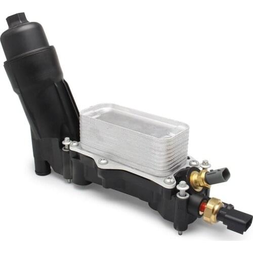 1Set Engine Oil Filter Adapter Housing 68105583AF For 14-17 Jeep Dodge Chrysler 300C Oil Filter Seat Without sensor accessories