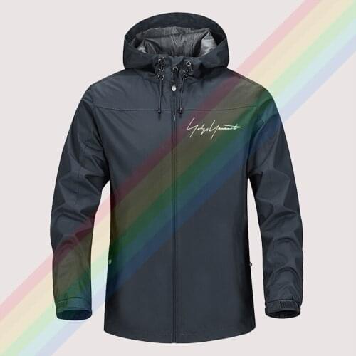 Yohji Yamamoto Classic autumn winter sailing hiking Outdoor Hooded Windproof Jacket Men Top Quality Soft Asian size