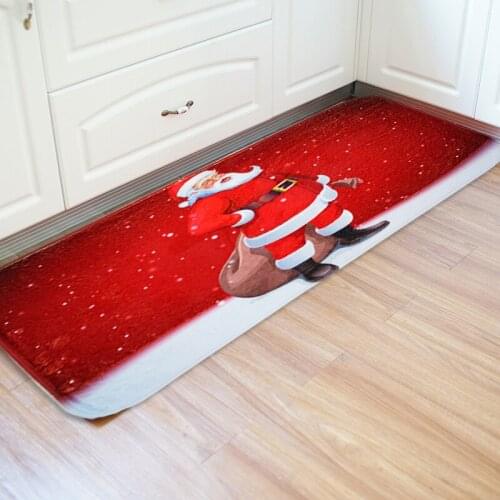 Christmas Carpet Floor Mat Non Slip Floor Mat Kitchen Bathroom Foyer Mat Large Area Rug for Living Room Living Room Decoration