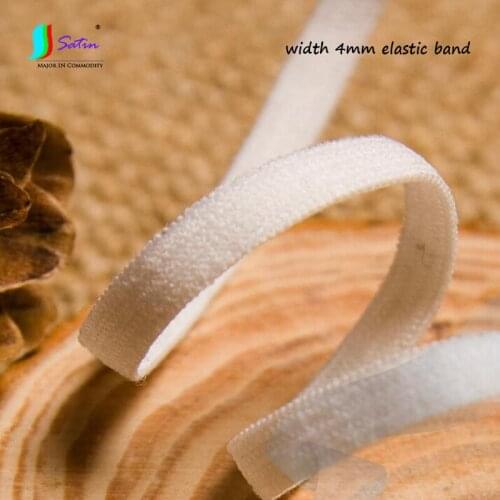 Doll Clothes Diy Sew Dress Shoulder Strap Material Accessory white Narrow Width 4MM White Mini Elastic Band lace 30Meter A0150L