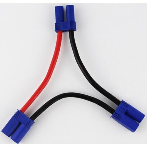 OliYin 5PCS/LOT New EC5 Serial Series Lipo Battery / Adapter Power Cable 12awg 10cm For RC Hobby Airplane