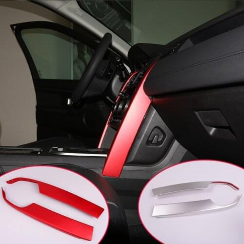 For Land Rover Discovery Sport 2015 2016 Car Accessories Aluminium alloy Central Console Panel Cover Frame Trim