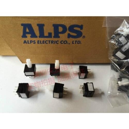 [VK] Japan ALPS SPPH110800 TV Switch 6 feet 6 pin Self locking lock LCD Switch 10*10*17 10*10*17mm button
