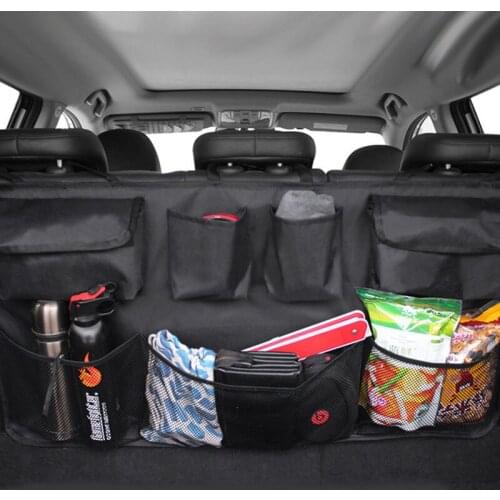 Portable Black Car Backseat Storage Bag Backseat Hanging Pocket for Car Vehicle Trunk Seat Organizer Container