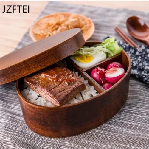 Japanese style Boat With Lid Insulated Portable Picnic Oval Lunchbox snack Box for kids bento Lunch container organizer kitchen