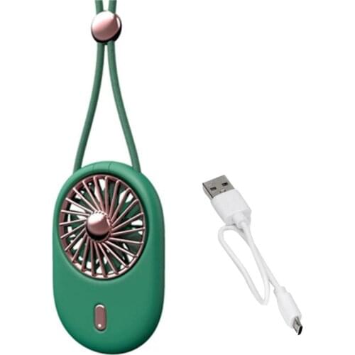 Вентилятор Portable Neck Fan USB Rechargeable Mini Silent Cooling Fans 3 Speeds Adjustable Waist Fan Outdoor Travel Air Cooler