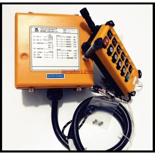 F23-A++ DC24V/AC36V/AC220V/AC380V Industrial Radio Remote Control Hoist Crane Control Lift Crane 1x Transmitter + 1x Receiver