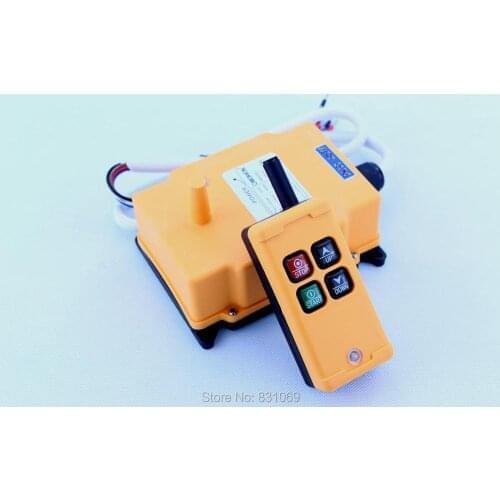 1pcs HS-4 AC220V 4 Channels Control Hoist Crane Radio Remote Control Sysem Industrial Remote Control Free Shipping