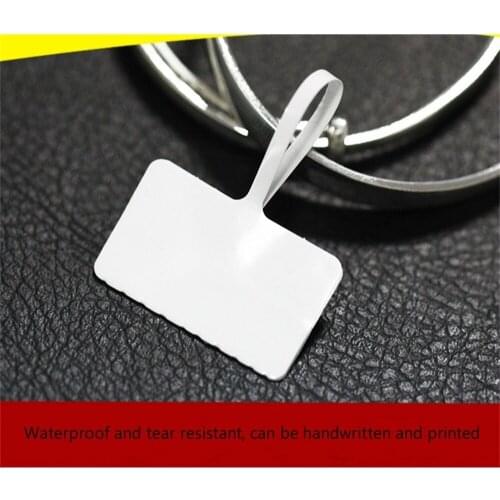 Blank Price Tags Necklace Ring Jewelry Labels Paper Stickers Retail Store Small Merchandise Goods Price Display Hook Label Card