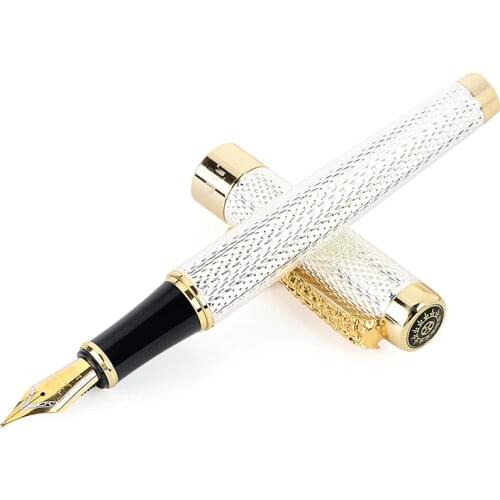 Luxury Brand Business Writing Fountain Pen Jinhao 1200 Eastern Dragon Design Metal Ink Pens School Office Stationery Supplies