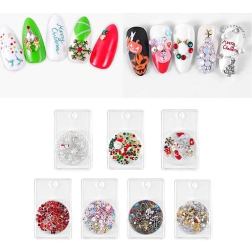 Christmas 3D Nail Art Rhinestones Charms Crystals for Nail Art Design